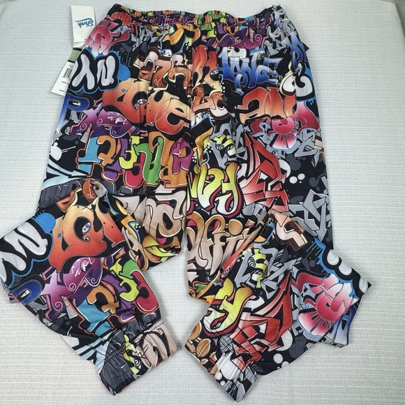 Fresh Prints of Bel-Air Graffiti Drawstring Joggers Size‎ Medium New - Picture 2 of 7